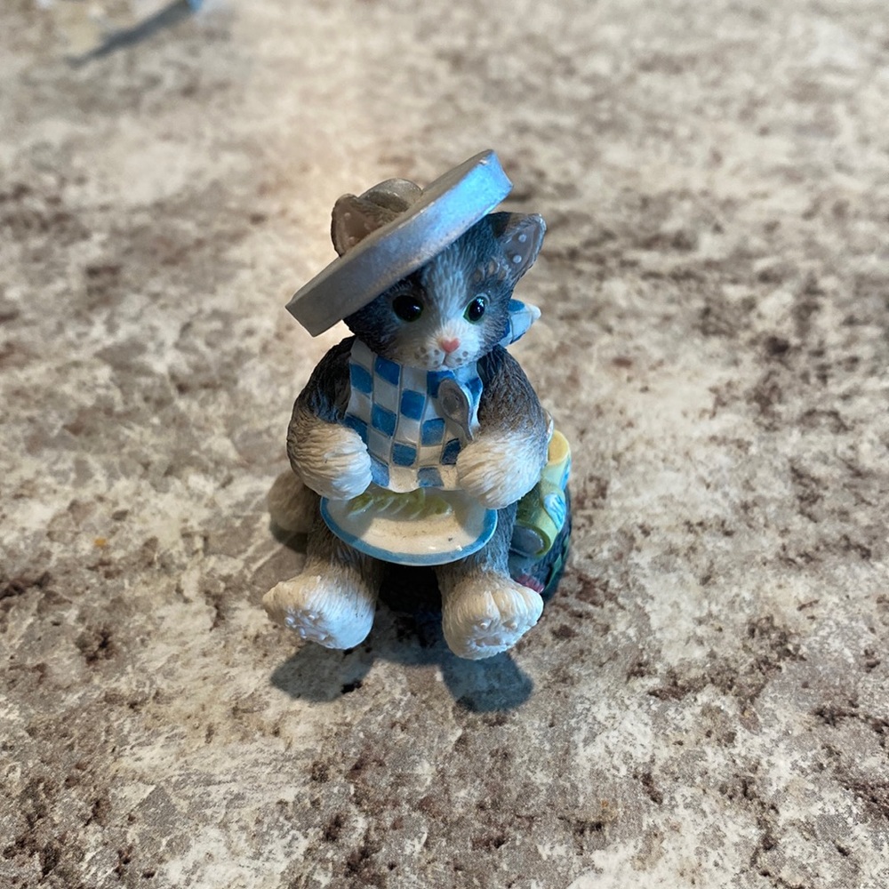 Mini Alley Cat 1996 Calico Cats by Enesco NB